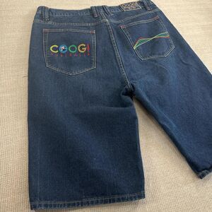 90s Vintage Y2K Coogi Jorts Skater Hip Hop Dark Wash Denim Jean Shorts 38 Waist